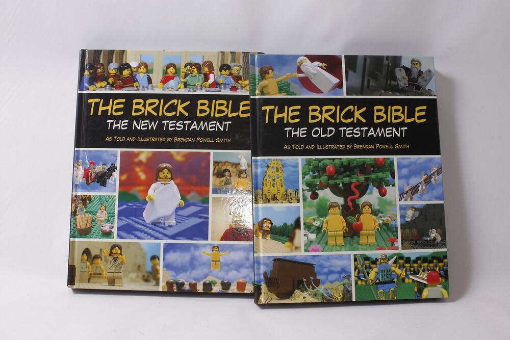 The Brick Bible Book Lot Old and New Testament Lego Hardcover ~ 260817-WH 829